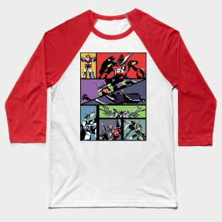 Super Robots Baseball T-Shirt